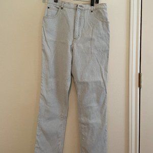 Judi Rosen Straightleg Gingham Checked Jeans